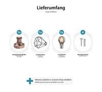 Plafoniera vintage RETRA paralume a gabbia in bronzo + lampada LED 370lm