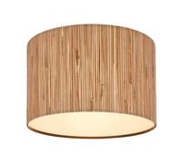Plafoniera Vintage Slama Alghe Naturali Metallo Nero 1 Luce E27 [EEK: A++]
