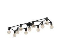 Plafoniera Vintage Speke Acciaio Nero 1 Luce E27