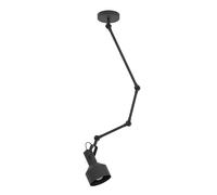 Plafoniera Vintage Takeley Acciaio Nero 1 Luce E27