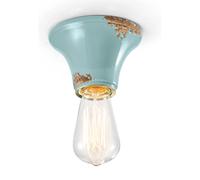 PLAFONIERA VINTAGE AZZURRO C132(VIA)