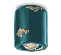 Plafoniera Vintage verde 28 W Ferroluce