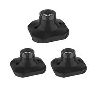 Plafoniere 3 pezzi Plafoniera/Porta Lampada ELEKTRA Porcellana Nero 1x E27 max