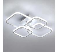 Plafoniere a LED Lampada da soffitto a LED quadrata da 60 W, Lampade da soffitto moderne bianche per soggiorno, camera da letto, cucina, sala da pranzo, 6500 K