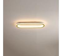 Plafoniere a Led Lunghe per Bagno, Plafoniera Rettangolare a Filo per Corridoio, Plafoniera Moderna Lineare Dorata, Plafoniera Nera per Ufficio, Cucina, Sala da Pranzo, Corridoio, Veranda/Buio/100 cm