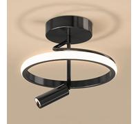 Plafoniere a Led Moderne, Plafoniere Rotonde Semi-Incasso, Plafoniere per Corridoio, Camera da Letto, Balcone, Lavanderia, Plafoniere Vicine Al Soffitto/Buio/B