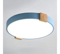 Plafoniere A LED Per Studio Creativo Nordico Lampada Rotonda Per Stanza Atmosferica Macaron Apparecchio Di Illuminazione Incorporato Con Dimmer A Tre Colori con Paralume In Acrilico,luce Piatta KNBVFH
