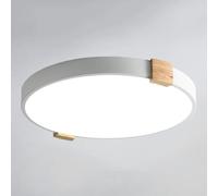 Plafoniere A LED Per Studio Creativo Nordico Lampada Rotonda Per Stanza Atmosferica Macaron Apparecchio Di Illuminazione Incorporato Con Dimmer A Tre Colori con Paralume In Acrilico,luce Piatta KNBVFH