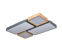 Plafoniere Da Salotto Grigio Macaron,Plafoniere Geometriche Rettangolari A LED,Luci Della Camera Da Letto Di Casa,Luci Del Soggiorno,Luci Della Sala Da Pranzo,Soggiorno Rettangolar-Luce calda 90*60*5c