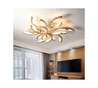 Plafoniere da Soffitto LED Legno Forma di Fiore Lampada de Soffitto Bianco Caldo 3500K Paralume in Acrilico Moderna Decorazione Illuminazione per Soggiorno Camera da letto Ufficio Ristorante,9 light