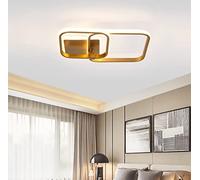 Plafoniere LED Lampada da Soffitto Camera da Letto Soggiorno Lampadario Moderno Oro Anello Design Lampada Dimmerabile Con Telecomando Cucina Lampadari Ufficio Balcone lampade a Sospensione