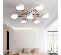 Plafoniere moderne a LED Sputnik in legno da semi-incasso Molecola nordica bianca Vicino alla plafoniera Soggiorno Illuminazione a soffitto per camera da letto Sala da pranzo Cucina per ufficio, Verd