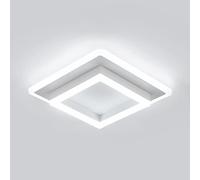 Plafoniere moderne, Plafoniera quadrata in acrilico da 30 W per corridoio, Plafoniere a LED per ingresso camera da letto, Bianco freddo 6500 K