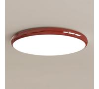 Plafoniere Piatte in Stile Crema Plafoniera A LED, Lampada da Incasso Rotonda per Camera da Letto, Cucina, Bagno, Corridoio, modalità A 3 Colori Vicino alle Plafoniere, Red, Dia-30cm