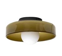 Plafoniere Plafoniere moderne for corridoio, grande lampada da soffitto in vetro arancione da cucina, montaggio a semi-incasso, applique da parete for camera da letto rotonda semplice nordica, illumin