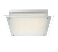 Plafonnier LED métal blanc chrome Globo 49322 DL METAL BLANC, CHROME, 1XLED