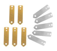 PLAFOPE 10 pezzi Lamine Elettrodi in Rame e Zinco per Esperimenti di Elettricità Educativi Materiali Resistenti e Precisi per Batterie Frutta e Progetti Scientifici