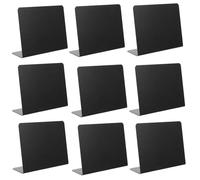 PLAFOPE 10 Pezzi Lavagna Nera Mini in Pvc per Buffet Segnaposto Lavagna Cancellabile Portatile Facile da Pulire per Negozio e Matrimoni