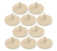 PLAFOPE 10 Pezzi Marcatore per Palline da Golf in Legno Resistente e Riutilizzabile, Design Rotondo Elegante, per Campo da Golf e L'allineamento Preciso