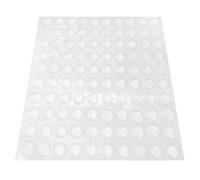 PLAFOPE 100 Pezzi Bump Dots in Silicone Adesivi Trasparenti per Persone Disabilità Visive, Antiscivolo e Anti-collisione per Cassetti e Armadi in Casa e Ufficio
