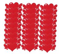 PLAFOPE 100 pezzi Carte Rosse Bigliettini Kraft Spessi per Messaggi Damore e Decorazioni Resistenti e Facili per Feste e Matrimoni