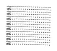 PLAFOPE 100 Pezzi Catene Sfere in Metallo Elettroplaccato per Portachiavi e Etichette Accessori Fai da Te Resistenti e Lucenti per Gioielli e Decorazioni