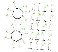 PLAFOPE 100 Pezzi Clip per Capelli Pianta Divertenti Fermagli Spighetta Germoglio Accessori Floreali Leggeri e Resistenti per Feste e Costumi Ragazze
