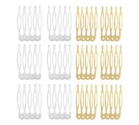 PLAFOPE 100 Pezzi Clip per Chioma Cinque Denti in Ferro Accessori per Chioma Donna Eleganti e Resistenti per Fissaggio Sicuro senza Danneggiare