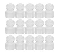 PLAFOPE 100 Pezzi Tappo a Scatto Per Bottiglia Di Plastica Coperchi Di Plastica Spremi Bottiglie Per Liquidi Tappi Di Bottiglia White