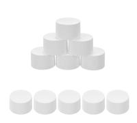 PLAFOPE 100pezzi Tappo per Dentifricio Filettatura Fine Tappo Salva-dentifricio Riutilizzabile di Perdite per Tubetti di Dentifricio Dispenser per Bagno Bianco Leggero e Portatile