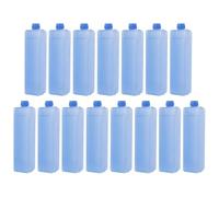PLAFOPE 15 Pezzi Piccoli Pacchi Congelatori Riutilizzabili, Impacchi di Ghiaccio Freddi Riutilizzabili per Borsa Termica e Lunch Box, PE Blu, Conservazione Cibo, Uso Domestico e Viaggio