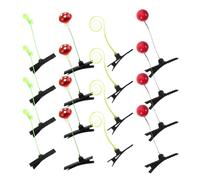 PLAFOPE 16 Pezzi Piccole Mollette per Chioma in Plastico e Lega di Zinco Design Delicato a Piante, Clip Versatili per Bambine e Ragazze da Usare nella Vita Quotidiana