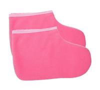 PLAFOPE 1paio Coperture Per Bagno Paraffina Per Caldi e Confortevoli Booties Per Trattamenti Spa Fodere Professionali Per Pedicure e Colore Rosa Bianco
