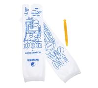 PLAFOPE 1set Calzini Per Agopressione Con Bastoncino Massaggiante Calzini Elasticizzati Per Massaggio Dei Piedi Design Con Schemi Chiari e Istruzioni Dettagliate Comfort e Traspirabilità
