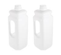 PLAFOPE 2 pezzi Caraffa Plastica con Tappi Ermetici e Manico Ergonomico Brocca per Conservazione Acqua Sigillata e Resistente Pratica e Leggera per Uso Alimentare Riutilizzabile