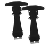PLAFOPE 2 Pezzi Chiusure Elastiche in Inox con Gancio Gomma Ammortizzante Resistenti alle Intemperie per Cofani Auto Casse Attrezzi Contenitori Isotermici e Motori Assorbimento e