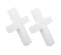 PLAFOPE 2 Pezzi Croci in Polistirene Grezzo per Decorazioni Religiose e Te per Prima Comunione Feste Natalizie e Artigianato Sacro Misura