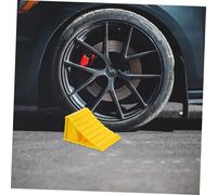 PLAFOPE 2 pezzi Cunei Ruote Antiscivolo Triangolari in Legno da Cunei Freno Portatili per Auto Camion e Roulotte Dispositivo Sicurezza Parcheggio Robusto e per Viaggi e Garage