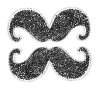 PLAFOPE 2 Pezzi Decorativi Toppe Di Barba Appliques Appliques Ironia Del Baffi Su Toppe Per La Riparazione Dell'abbigliamento Per Borse Da Cappello Jeans Cappotti E Altro Ancora