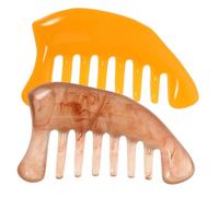 PLAFOPE 2 pezzi Pettine per Gua Sha in Resina per Capelli e Corpo Strumento Scraping Facile da Usare Stimola Agopunti e Riduce Tensione Cervicale e Spinale Design Resistente e Ergonomico