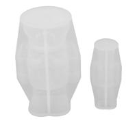 PLAFOPE 2 Pezzi Stampo in Silicone per Candele Schiaccianoci 3d, Re e Soldato, Bianco, per DIY e Colata in Resina, per Decorazioni Natalizie e Sapone