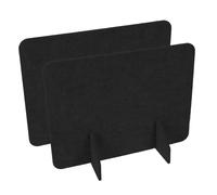 PLAFOPE 2 Pezzi Stand Up Desk Partition Screen Acoustic Felt Privacy Panel with Support Feet Noise Reducing Lightweight Table Divider for Office Classroom And Home Study