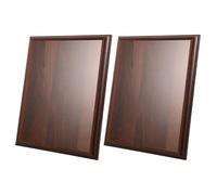 PLAFOPE 2 Pezzi Targa in Legno Naturale per Incisione Te Targa Premio in Legno Massello Noce per Riconoscimenti Sportivi e Decorazioni Artigianali