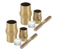 PLAFOPE 2 Set Ricambi Bastone da Passeggio Antiscivolo in Ottone Punte e Giunti di Ricambio per Anziani Accessori Sicuri per Bastoni da Cammino Sostituzione Piedi per Stampelle Standard