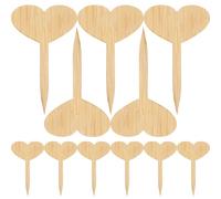 PLAFOPE 20 Pezzi Etichette per Piante in Legno, Plant Markers Rotondi Color Kaki, per Piante in Vaso e Serra, Leggere e Facili da Usare, Set di Targhette da Giardino