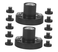 PLAFOPE 20 pezzi Mini Portalampada Vite in Plastica Nero Base Lampadina Piccola per Esperimenti Elettrici Progetti Fisici e Illuminazione Didattica