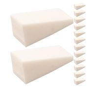 PLAFOPE 20 Pezzi Spugne per Unghie Gradiente Bianco per Nail Art Manicure, Spugna Cosmetica Sicura e Assorbente per Manicure e Make-up