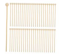 PLAFOPE 200 Pezzi Candy Poles in Legno con Pallina Bastoncini per Cake Pop Marshmallow e Caramelle Dure Bastoncini Swizzle per caffè e Feste per Decorazioni e Dolci DIY Torta Decorata di Natale