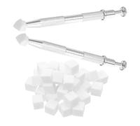 PLAFOPE 200 Pezzi Spugnette Morbide per Nail Art con Pinza Afferra-sponge Applicatori per Smalto Gel Professionali e Principianti Spugne Compatte ad Alta Densità per Sfumature Precise e