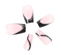 PLAFOPE 24 Pezzi Arte Delle Kit Per Manicure Pressa Di Sulle Premere Sulle Punte Delle Premere Sul Kit Per Premere Sulle Per Le Donne Abs